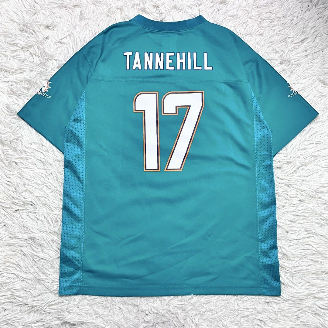 Nfl football jersey (Category: Activewear) located in Baguio. Submitted by sellingtonshop (Listing ID 1469975725, Image 2). Description: u22. Miami Dolphins Football Jersey #17 Tannehill by NFL Team Apparel Size: Youth XL Fits M-L mens Dimes: 29*23 Condition: excellent Issue: none Mine: 880 Steal: 980 Grab: 1080.