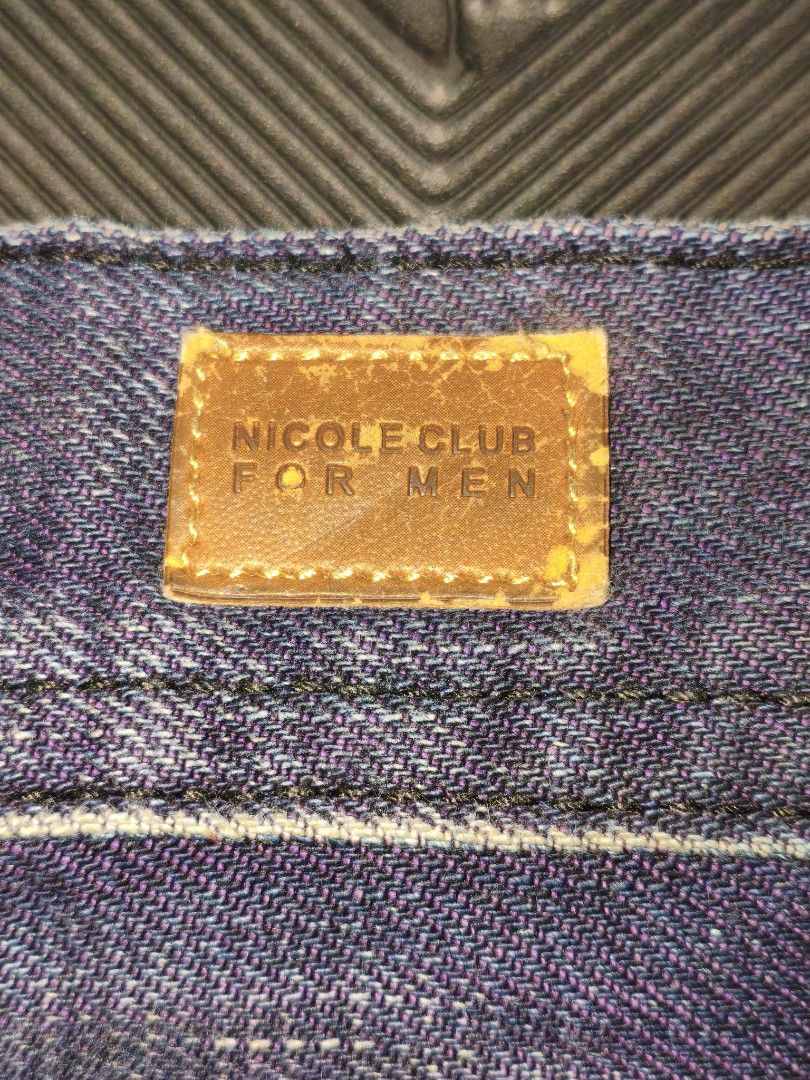 NICOLE CLUB FOR MEN (NCFM) (Category: Jeans) located in Sibulan. Submitted by pepsicola.24 (Listing ID 1470112357, Image 3). Description: Japanese brand jeans, snake pattern design Y2k looks dimes: 32 width 40 length.