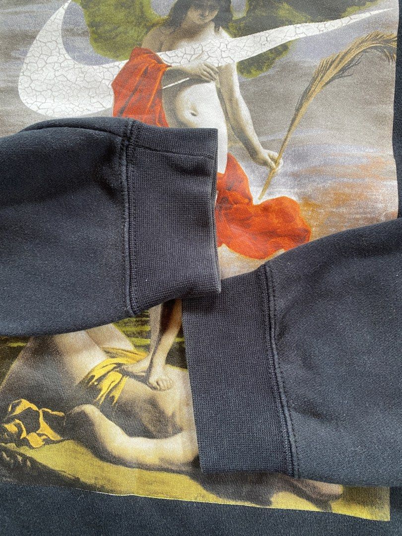 Nike - Crew Greece Allegory Sweatshirt (Category: Coats, Jackets and Outerwear) located in Bais. Submitted by chico_browse (Listing ID 1469979115, Image 2). Description: Nike - Crew Greece Allegory Sweatshirt W: 23 L: 30 (Medium on tags) Color rate: 9/10 Issue: None Overall Condition: Excellent.