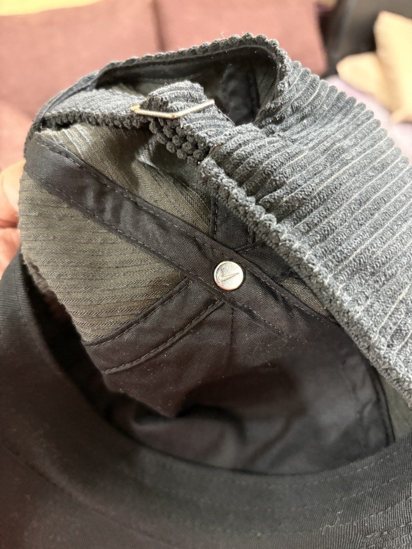 Nike Club Unstructured Corduroy Cap (Category: Caps & Hats) located in Manila. Submitted by breezy09breezy (Listing ID 1469989452, Image 3). Description: - Brand: Nike - Style: Club Unstructured Corduroy Cap - Color: Classic Black - Material: Textured corduroy ribbing - Details: Embroidered Nike logo upfront, adjustable strap with metal buckle and mini Swoosh - Condition: Brand new - Perfect for daily wear and streetwear fits.
