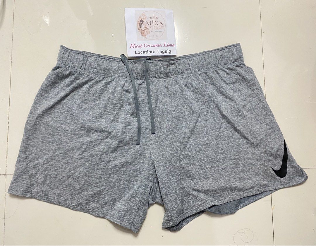 Nike Dri-FIT Grey Athletic Shorts Size XL (Category: Shorts) located in Taguig. Submitted by mixxstuffsshop (Listing ID 1470074331, Image 2). Description: 👉Original Nike Dri Fit Shorts Gray Size XL 👉Price :450 👉Size: L-15"/ W- 34"- 42"Stretch 👉Good Condition 👉Location: Central Signal Taguig.