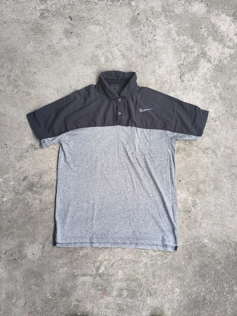 Nike DriFit Two-Tone Polo Shirt (Category: Tshirts & Polo Shirts ) located in Cavite. Submitted by benta.ni.jm (Listing ID 1470023509, Image 1). Description: Size: M Dimensions: 19 x 26 Condition: 9.5/10 Color Rate: 9.5/10 Issue: replaced button 📩📩📩.