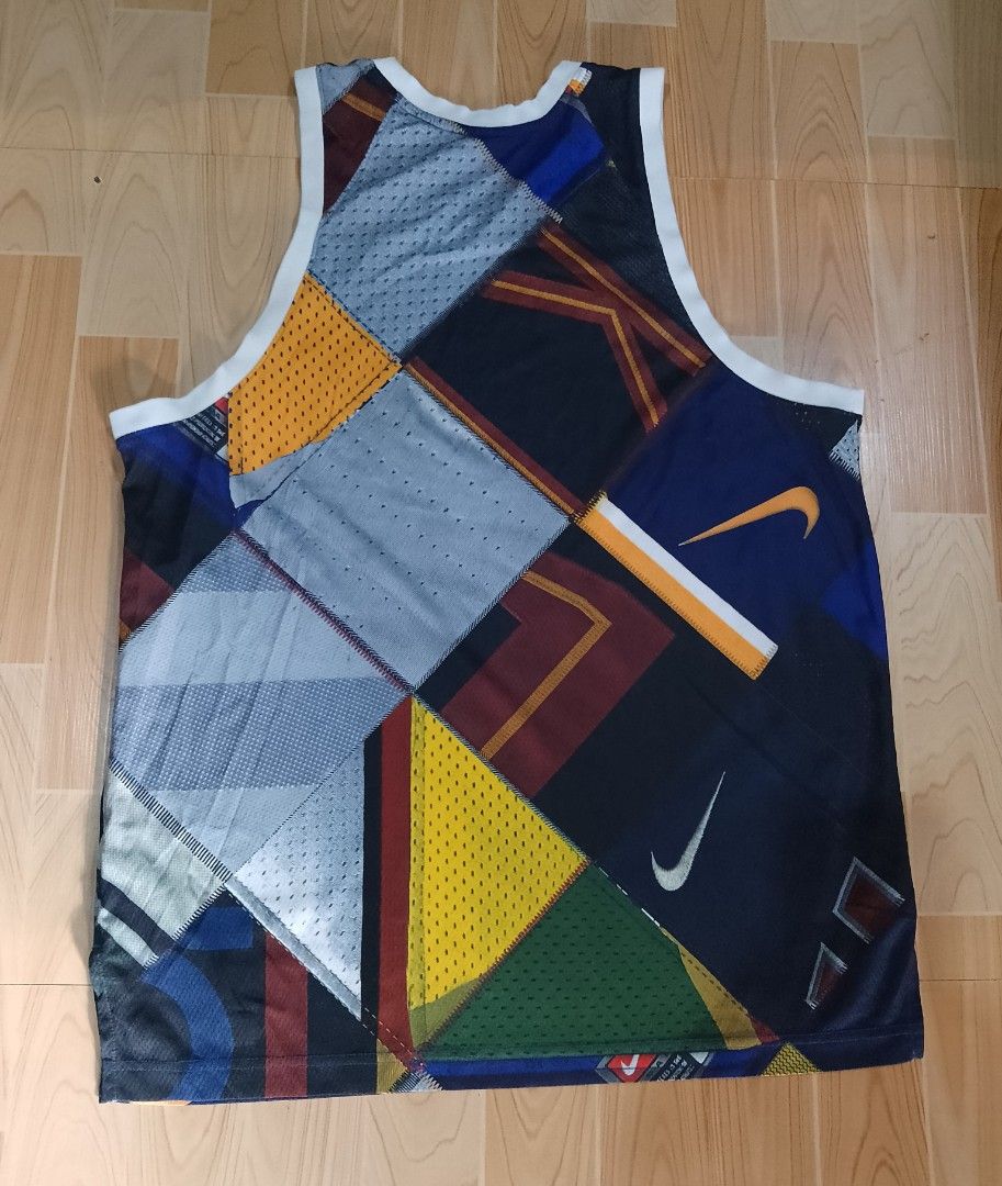 Nike KD Hyper Elite Basketball Jersey Multi-Colorblock (Category: Activewear) located in San Jose del Monte. Submitted by azetor (Listing ID 1470002217, Image 2). Description: - Authentic Nike Kevin Durant Hyper Elite basketball jersey - Eye-catching multi-colorblock pattern with mixed textures and triangular panels - Breathable mesh fabric for maximum comfort on and off the court - Classic sleeveless cut with white ribbed collar and arm openings