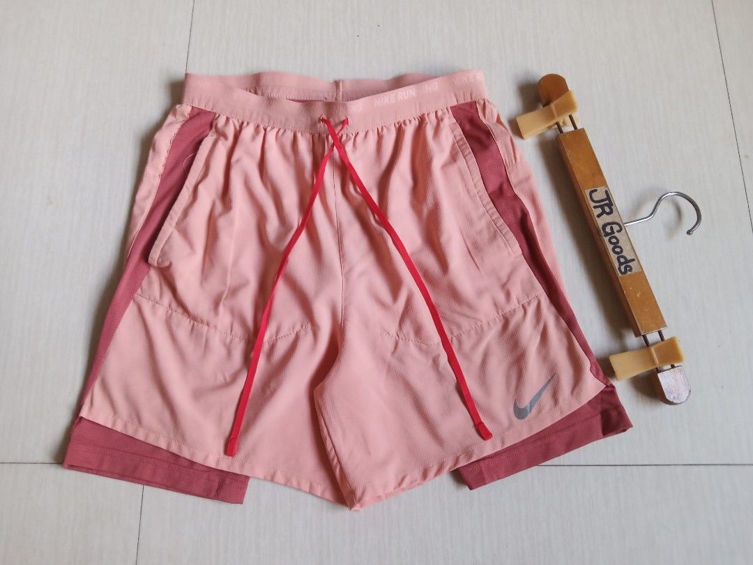 Nike Running Division 2-in-1 Shorts (Category: Activewear) located in Tanay. Submitted by jrgoods (Listing ID 1470085723, Image 3). Description: Nike Running Division shorts w/ cycling Small men's Waistline 26-30 Length 14.5 Good as new condition 699+ship Tanay Rizal location Shipping Nationwide - 2-in-1 design with a comfortable built-in compression liner - Elastic waistband with 'Nike Running' branding and adjustable red drawstring - Convenient