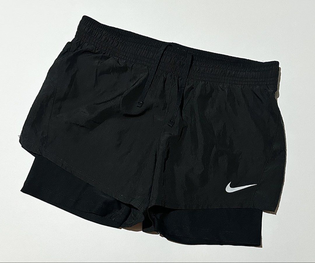 Nike Running Short (Category: Activewear) located in Manila. Submitted by reclaimed.shop (Listing ID 1470110382, Image 1). Description: Measurements (laid flat): 📏 Width: 28-34” 📏 Length: 13” 📩 DM us to claim or inquire for more details! Thank you!.