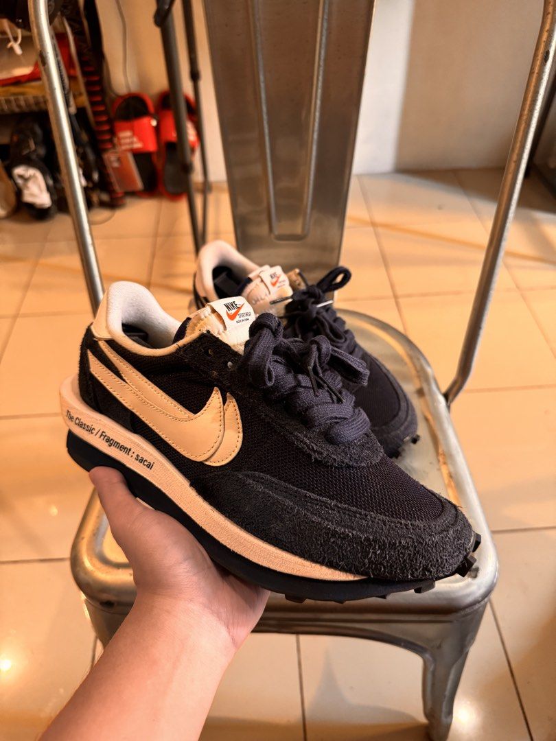 Nike x Sacai x Fragment LDWaffle (Category: Sneakers) located in Manila. Submitted by leey0ww (Listing ID 1470029466, Image 1). Description: -Nike x Sacai x Fragment - ₱3000 - issue on last pic - original no box - size 8 mens - Bought from guam USA - barely used - RFS: decluttering Location: Youniversity Suites Recto Avenue Manila.