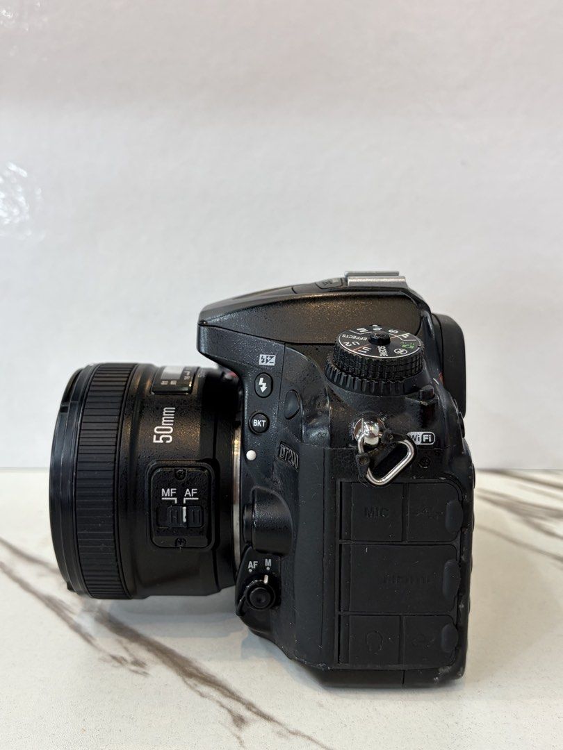 Nikon d7200 with 50mm lens (Category: Cameras) located in Manila. Submitted by gadgetcentral (Listing ID 1469989274, Image 3). Description: NIKON D7200 with 50mm 1.8 LENS P18,000 ➖ Sensor: 24.2MP APS-C DX-format CMOS ➖ Video: Full HD 1080p up to 60 fps ➖ Connectivity: Built-in Wi-Fi and NFC ➖ Storage: Dual SD card slots ✅ keypad working ✅ Auto focus working ✅ Clean glass ✅ No Vignettes ❌ card slot 1 not working ➡️NIKON D7200 BODY ➡️YONGNUO 50MM 1