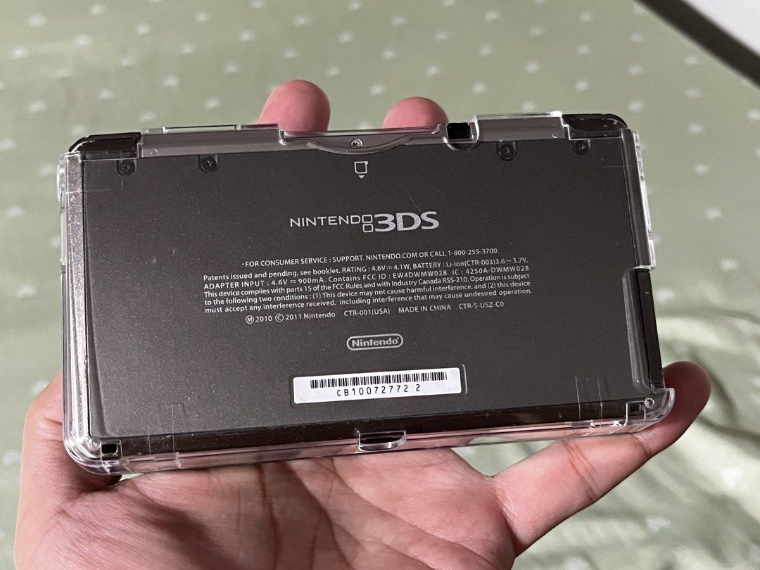 Nintendo 3DS - 32gb CFW Ready to Play (Category: Nintendo) located in Marikina City. Submitted by jaydxgamer (Listing ID 1470092505, Image 3). Description: ✅ Modded/CFW – preloaded with tons of games ✅ 32GB memory card (puno ng games ) ✅ Maganda pa, no issues sa gameplay ✅ Okay battery life, charges properly ✅ All working w/ some signs of usage like touch marks sa touch dcreen Inclusions: Nintendo 3DS 32GB memory (loaded with games) Charger Stylu