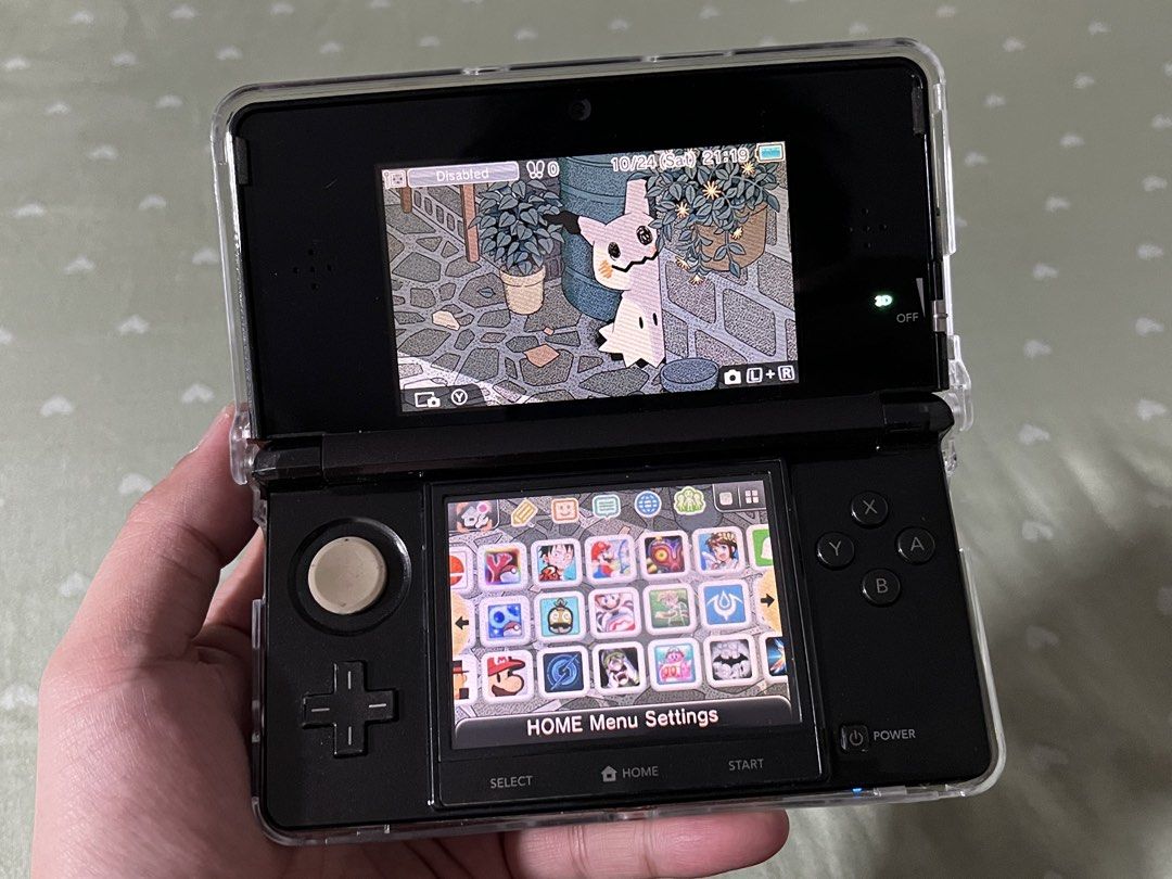 Nintendo 3DS - 32gb CFW Ready to Play (Category: Nintendo) located in Marikina City. Submitted by jaydxgamer (Listing ID 1470092505, Image 1). Description: ✅ Modded/CFW – preloaded with tons of games ✅ 32GB memory card (puno ng games ) ✅ Maganda pa, no issues sa gameplay ✅ Okay battery life, charges properly ✅ All working w/ some signs of usage like touch marks sa touch dcreen Inclusions: Nintendo 3DS 32GB memory (loaded with games) Charger Stylu
