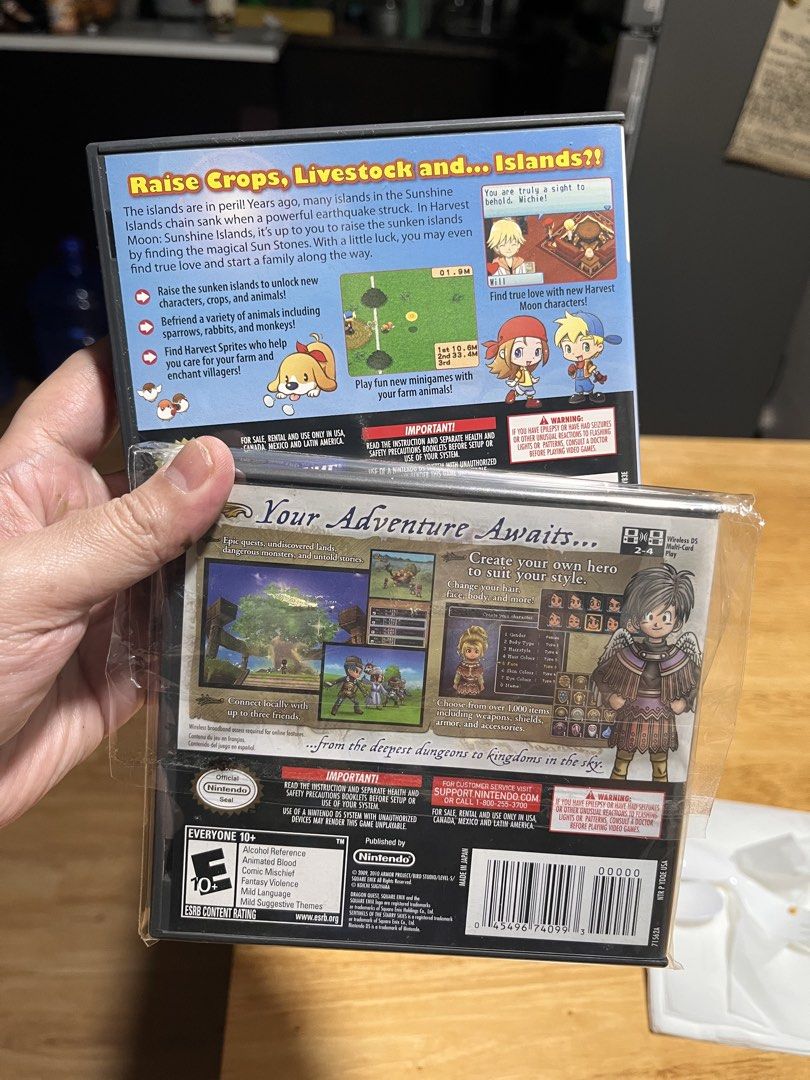 Nintendo DS Game-Usa Bundle (Category: Nintendo) located in Quezon City. Submitted by ArtsyLife1012 (Listing ID 1470137452, Image 2). Description: Dragon Quest IX --usa Harvest Moo --usa Take Both sa Bargain Price na 3k Grab/ Lalamove pick up Loc T sora Qc Gcash/ BPI payment.