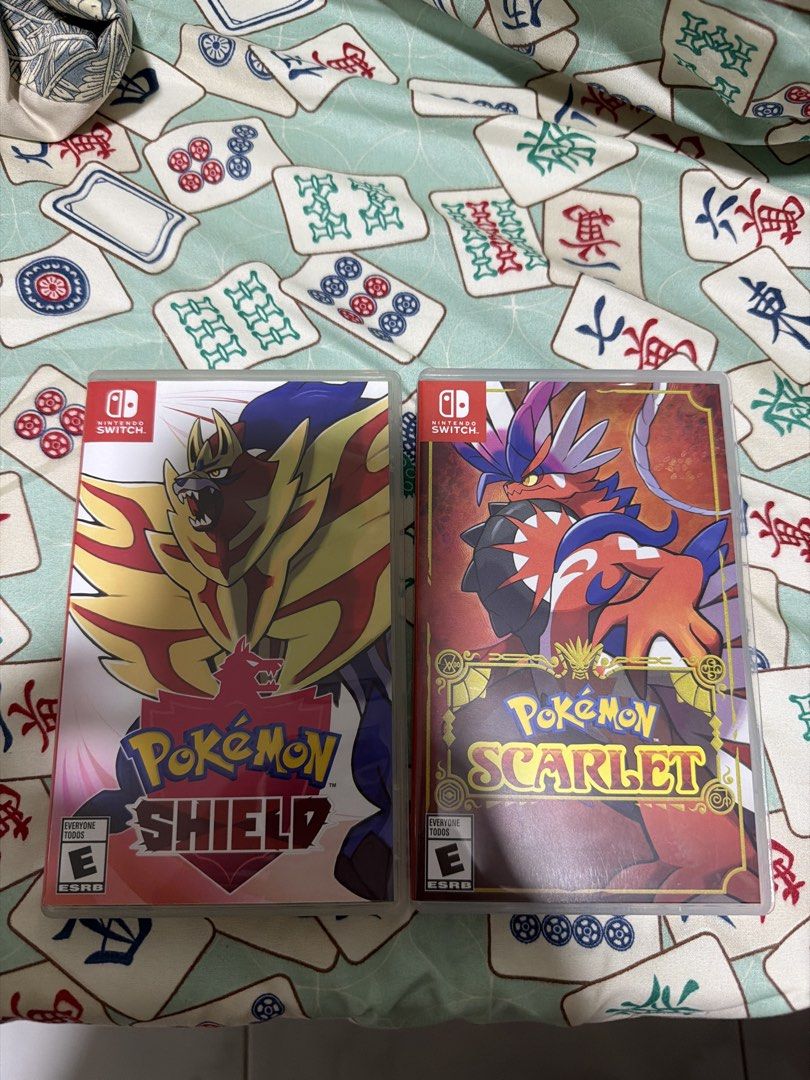 Nintendo Switch Pokémon Shield and Pokémon Scarlet Games, Video Gaming ...