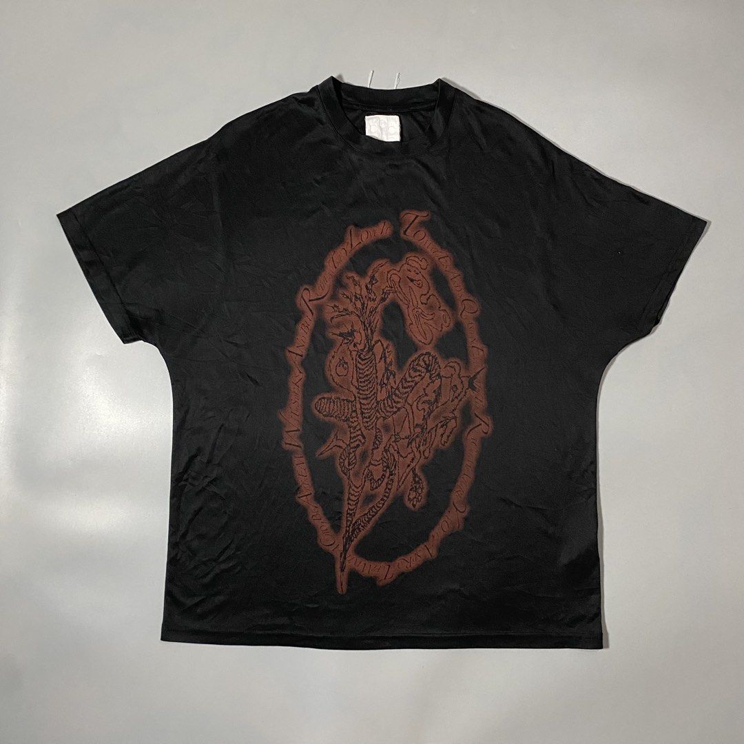 Nutemperor Oversized Vegetable Project Tee (Category: Tshirts & Polo Shirts ) located in Manila. Submitted by curatedvg. (Listing ID 1470079990, Image 1). Description: Width: 23 inches Length: 28.5 inches Actual Fit: Large boxy fit, Medium Oversized Excellent used condition Has pinholes (please check last pictures) Perfect for anyone into the Opium, Avant-Garde, Darkwear, or Distressed Archive style where a worn-in look adds to the vibe..