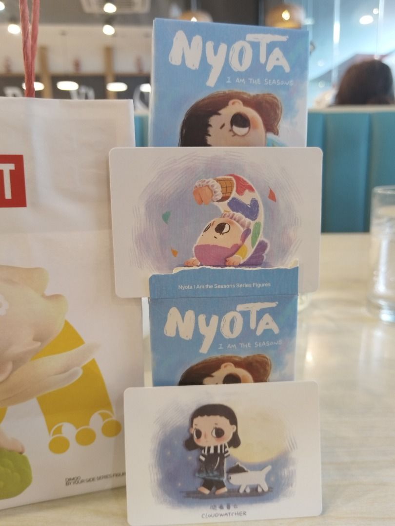Nyota I Am the Seasons (Category: Designer & Blind Box Toys) located in Santa Rosa. Submitted by mgacosta0122157 (Listing ID 1470022825, Image 3). Description: - Series: Nyota I Am the Seasons - Characters: Forest Tapestry & Cloudwatcher - Condition: Sealed Foil - Inclusions: Character cards and original packaging boxes included Location: QC/Mandaluyong Price negotiable. Buyer shoulders shipping fee. .