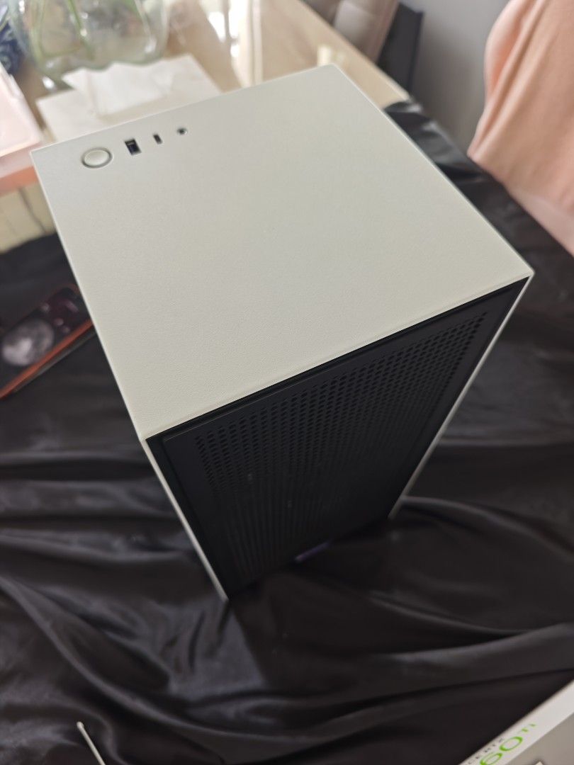 Small Computer Tower Desk NZXT H1 Mini-ITX Tower PC Case with Liquid Cooler, Computers & Tech ...