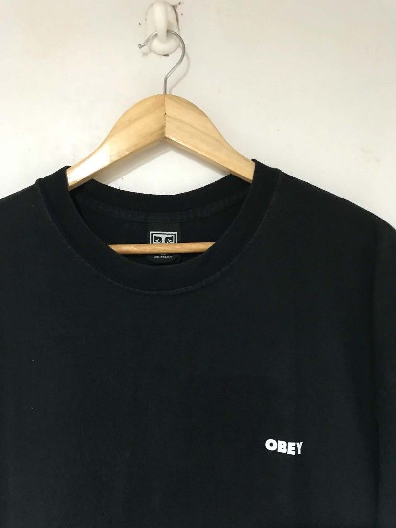 OBEY TSHIRT (Category: Tshirts & Polo Shirts ) located in Cebu City. Submitted by jocsjocsjocs (Listing ID 1470049302, Image 2). Description: OBEY TSHIRT XL ON TAG 24W x 29L EXCELLENT CONDITION ISSUE: HAIRLINE CRACKS ON PRINT SA BACK PART (SEE LAST PIC) P499 + SF.
