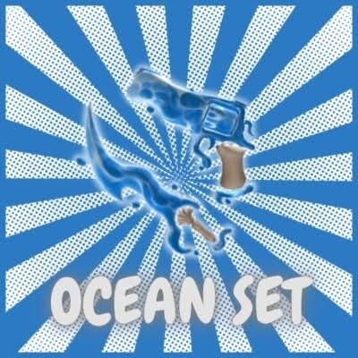 Ocean Set Roblox Murder Mystery 2 Knife and Gun, Video Gaming, Gaming ...