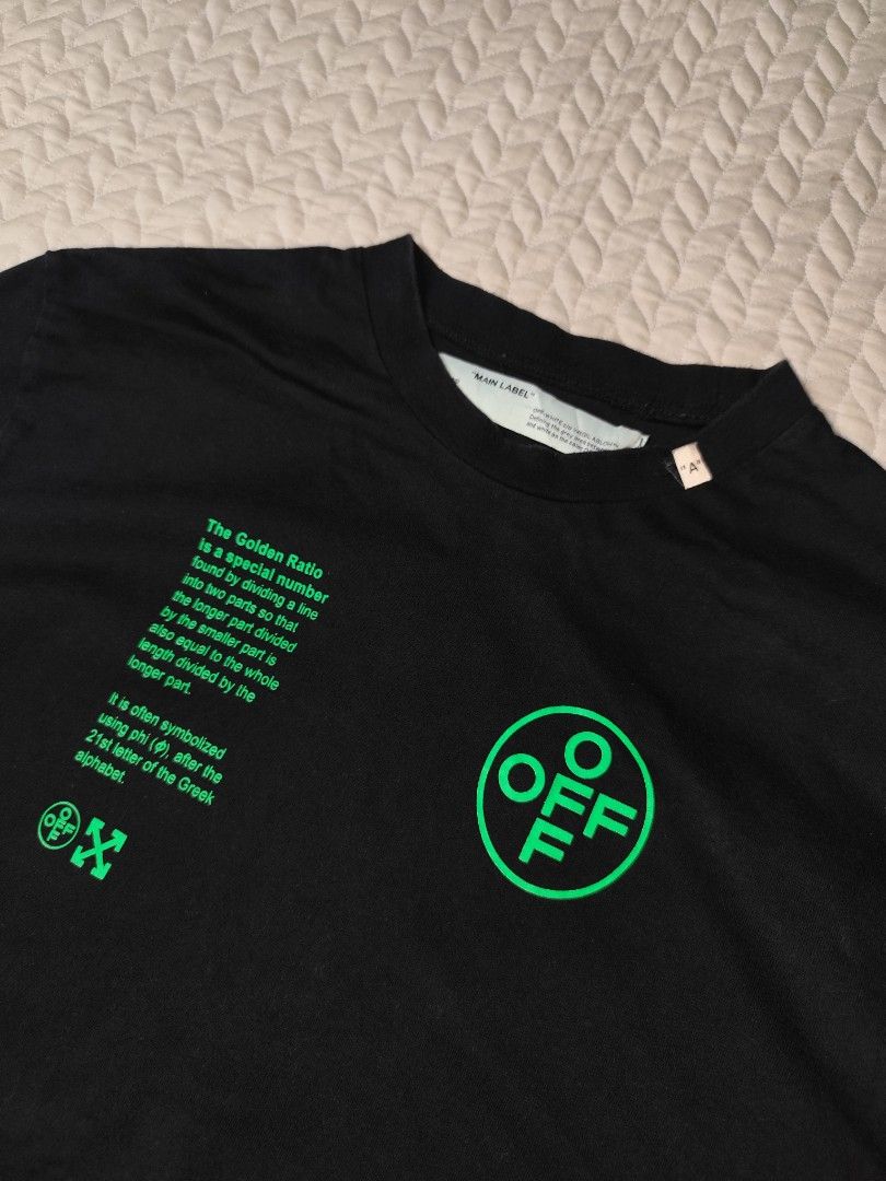 OFF - WHITE ARCH SHAPE SLIM TSHIRT (Category: Luxury Apparel) located in Bansalan. Submitted by thrifttop.ph (Listing ID 1469987439, Image 2). Description: ▪️ AUTHENTIC ▪️EXCELLENT CONDITION ▪️COLOR RATE 9.5/10 ▪️DIMES 22*30 ▪️SIZE MEDIUM ON TAG.