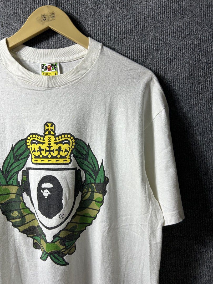 OG BAPE TEE (Category: Activewear) located in Manila. Submitted by cy_bakz (Listing ID 1470100735, Image 1). Description: GUARANTEED AUTHENTIC MENS / -OG BAPE TEE - (WHITE) SIZE : LARGE ON TAG (Mens) LENGTH : 28 WIDTH : 22 (MEASURED IT BY INCHES) COLOR RATE - 9.8/ 10 OVER ALL CONDITION - 9.8/ 10 IN EXCELLENT CONDITION NO FLAWS / ISSUES (NEED WASH ONLY) ₱ 📩📥 PRICE • Slightly Negotiable • Bacolod City meet up for checking • Open for COD around ba