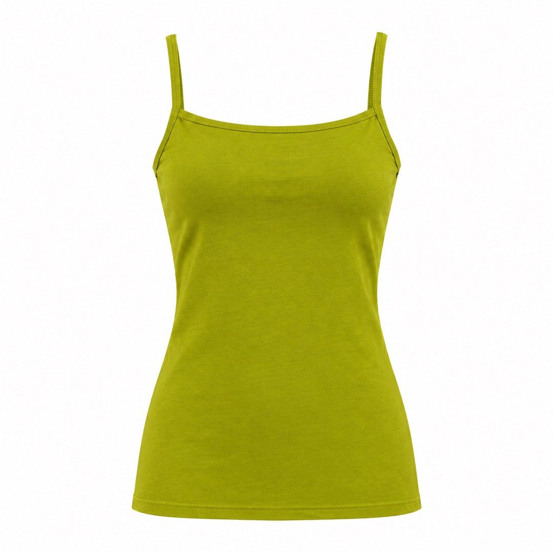 Olive Green Spaghetti Strap Camisole Tank Top (Category: Sleeveless) located in San Ildefonso. Submitted by rgdeclutters (Listing ID 1470008610, Image 1). Description: L - 19" W - 12" Stretchy.