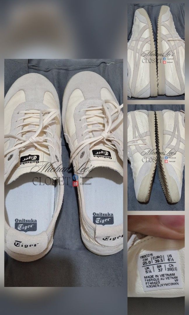 Onitsuka Tiger Mexico 66 SD VIN Cream/Birch (Category: Sneakers) located in Valencia. Submitted by michanslee (Listing ID 1470001803, Image 1). Description: 💸PHP 4,000.00 ONLY FOR SALE‼️OT Mexico 66 SD VIN ️Cream/Birch (1183C015-101) ️6.5M | 8W | 39.5 Euro | 25.0 cm ️Slightly Used/Very Excellent Condition 🔥 Soft leather, normal leather wrinkles NO heel and toe dragging NO box and other inclusions 💯 Authentic/Original 📍Mindanao 🚚J&T/LBC Avail