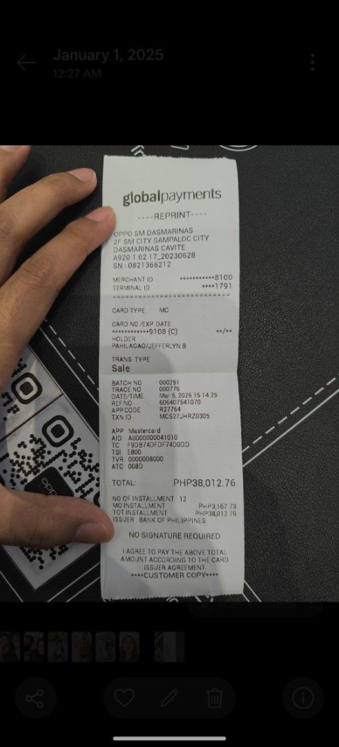 Oppo Reno 15 5g (Category: OPPO) located in Manila. Submitted by jefferlyn30 (Listing ID 1469954585, Image 3). Description: no issue need lng ng fund. vc if gusto ipadeliver .