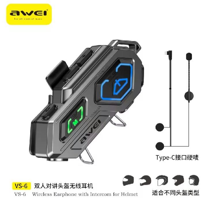 Original Awei VS-6 Motor Helmet Wireless Headset Motor Headset Motor Intercom Headset Awei Bluetooth Earbuds (Category: Headphones & Headsets) located in Manila. Submitted by ashleyeshk1320 (Listing ID 1469969657, Image 1). Description: original Awei VS-6 Motor Helmet Wireless Headset Motor Headset Motor Intercom Headset Awei Bluetooth Earbuds.