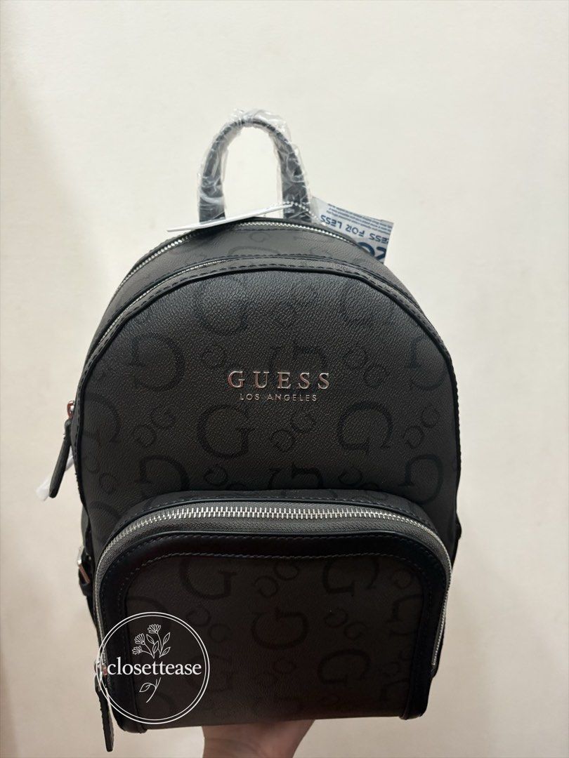 Original Guess Bagpack Medium Size (Category: Backpacks) located in Manila. Submitted by closettease (Listing ID 1470088115, Image 1). Description: Brand new with tag, guaranteed original moneyback guaranteed No paper bag, medium size same size with MK Jaycee, structured type Send pm for more pictures, not including all of the photos here to avoid photo grabbing 🤍.