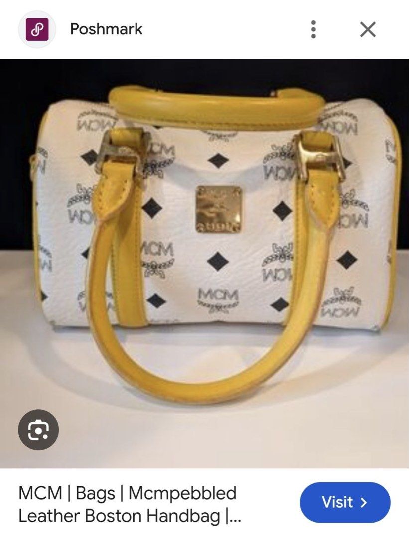 Original preloved MCM mini boston (Category: Luxury Bags & Wallets) located in Manila. Submitted by nylan1227 (Listing ID 1469957847, Image 1). Description: In good condition.
