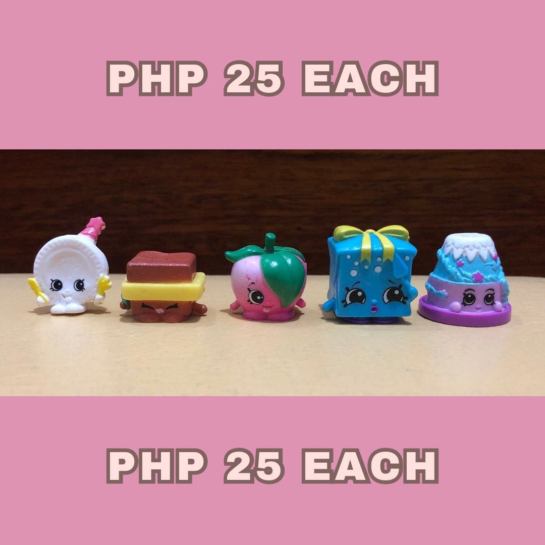 Original Shopkins 2 (Category: Kids Toys) located in Bulacan. Submitted by lovee.mae (Listing ID 1469697043, Image 2). Description: ^^ prices are for each piece ^^ marked X are sold what you see is what you get !! 💗 preloved / secondhand / used available for layaway (installment) payment: gcash / gotyme / maya shipping: spx express (starts at ₱45) message me for more details 💋.
