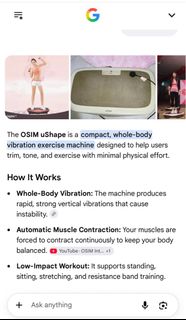 Red and Black Whole Body Vibration Plate Exercise Machine, Sports ...