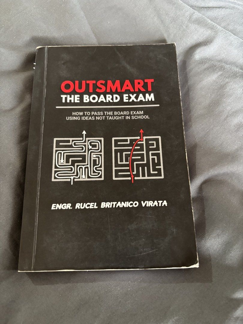 Outsmart the Board Exam book (Category: Textbooks) located in Muntinlupa City. Submitted by laplace_transform (Listing ID 1470024907, Image 1). Description: Outsmart the Board Exam by Engr. Rucel Britanico Virata.