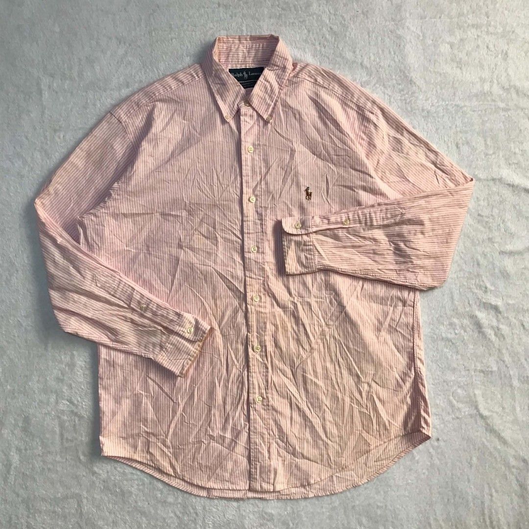OXFORD POLO RL BUTTON DOWN LONGSLEEVE (Category: Activewear) located in Cebu City. Submitted by kevinthrift (Listing ID 1470041635, Image 2). Description: POLO RL BUTTON DOWN LONGSLEEVE GOOD AS NEW CONDITION Size: Large Dimesion: Length 28.5F 30B | Width 25 Color rate: 9.5/10 ( ISSUE ) Stain removable Need wash 📍Negotiable.