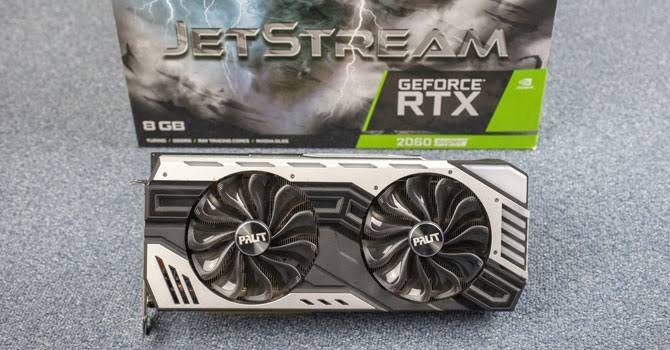 Palit GeForce RTX 2060 Super JetStream 8GB (Category: Computer Parts) located in Las Pinas. Submitted by residentsm (Listing ID 1469993103, Image 1). Description: - Model: Palit GeForce RTX 2060 Super JetStream 8GB - Condition: Pulled from a working system upgrade, runs cool and quiet under load - Performance: Excellent for smooth 1080p and 1440p gaming - Design: Stylish dual-fan setup in a silver and black shroud - Inclusion: Original retail box