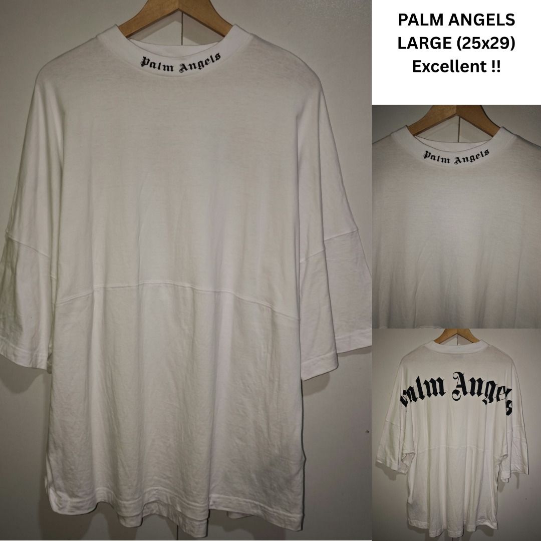 Palm Angels Script White Oversized (Category: Tshirts & Polo Shirts ) located in Caloocan City. Submitted by thebrokebean_mla (Listing ID 1470100652, Image 1). Description: Item Details Dimensions: 25 × 29 Size: XL (Oversized) - 2XL Color: White Condition: Excellent condition Tags: Complete tags included Location 📍 Metro Manila Shipping Options ❣️J&T Express (default) ❣️Lalamove (optional) #thriftfinds #thrifting #thrift #thrifted #thriftshoppin