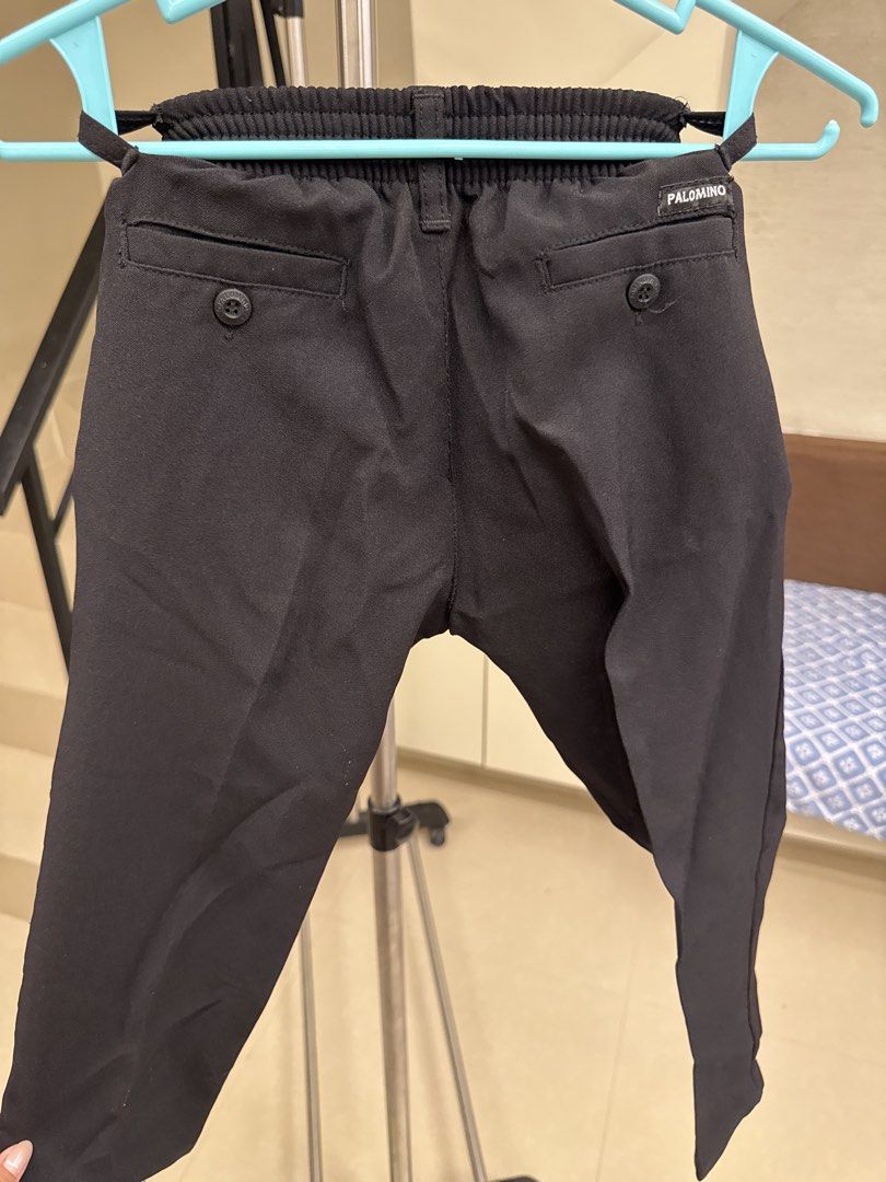 Palomino Black Pants Size 6 (Category: Babies & Kids Fashion) located in Manila. Submitted by __nix (Listing ID 1470019408, Image 2). Description: - Brand: Palomino - Size: 6 (Tag attached) - Color: Classic Black - Waist: Elastic waistband in the back with belt loops - Pockets: Two front pockets and two back button pockets - Style: Simple, versatile design ideal for school, formal wear, or special events - Condition: Brand new with tag.