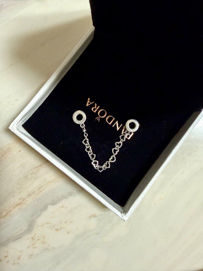 Magazine Chain Pandora Heart Chain Safety Chain, Women's Fashion, Jewelry & Organisers ...