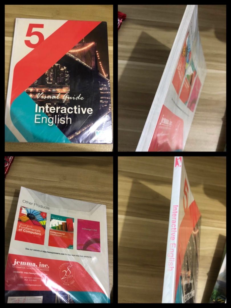 [PB] Grade 5 - Visual Guide Interactive English 5 (Category: Textbooks) located in San Juan City. Submitted by ttanmien (Listing ID 1470034125, Image 1). Description: ⚜️✨⚜️✨⚜️✨⚜️✨⚜️✨⚜️ 💁🏻‍♀️SELLING PRICE: ₱100 Original Price: Around ₱450 💁🏻‍♀️Book Genre: NonFiction, Children's Nonfiction, Early Childhood Education (ECE) 💁🏻‍♀️Book insight: • an information technology and educational resource provider based in the Philippines). It is a textbo
