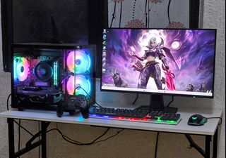 GAMING PC FULL SET + 1440 180HZ MONITOR | RYZEN 5600XT | RX 9060 XT ...