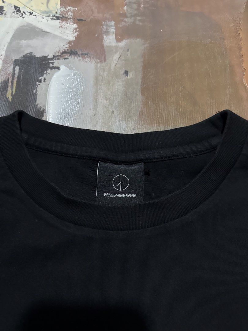 Peaceminusone x fragments (Category: Tshirts & Polo Shirts ) located in Las Pinas. Submitted by thrftmnl. (Listing ID 1469963965, Image 3). Description: Peaceminusone x fragments Size: Large on tag (fits XL) Dimes Width: 24.5 Length: 29.5 Issue: none.