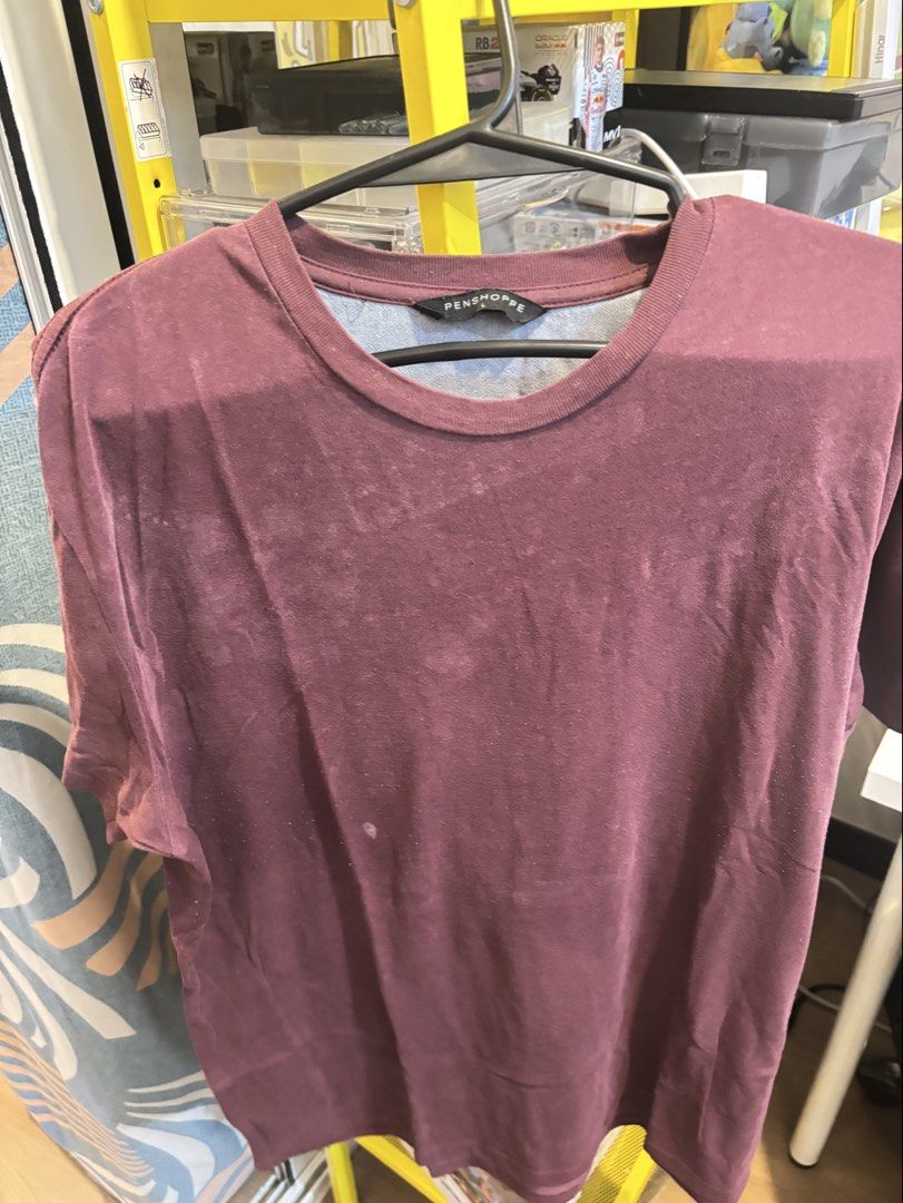 Penshoppe T-Shirt Bundle Assorted Colors Size L (Category: Tshirts & Polo Shirts ) located in Navotas City. Submitted by psgvv (Listing ID 1470091706, Image 3). Description: Negotiable Bundle of two Penshoppe t-shirts in size L. One is maroon, the other is acid wash black with a vibrant tie-dye pocket detail. Both crew neck, short sleeve regular fit. Comfortable everyday tees. Bought a while back, worn a few times, still plenty of life left. Clea