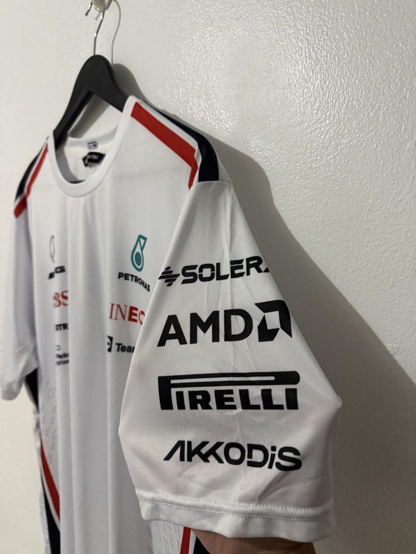 Petronas x Crowdstrike F1 Racing Tee - White (Category: Tshirts & Polo Shirts ) located in Caloocan City. Submitted by thriftingbanana (Listing ID 1470073887, Image 2). Description: Excellent No issue 3XL on tag Width 24 inches Length 28 inches.