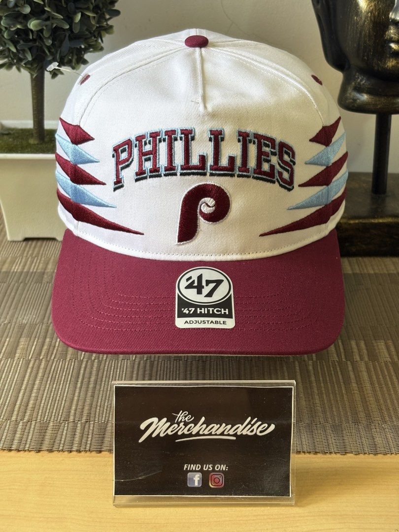 Philadelphia Phillies “Diamond Cut” Hitch snapback (Category: Caps & Hats) located in Las Pinas. Submitted by themerchandise_ph (Listing ID 1470092166, Image 1). Description: ⚠️💢H A T S F O R S A L E💢⚠️ 🔹Philadelphia Phillies☑️☑️☑️ 🔹Style: Hitch Snapback 🔹Design: “Diamond Cut💎” 🔹Brand : 47Brand🧢🧢🧢 🔹Price: PHP1,800(each)💸 + Shipping📦 🔹COP☑️COD☑️Installment☑️DP Required 🔹100% Legit and Brand new💯 🔹No returns/cancellations/change it