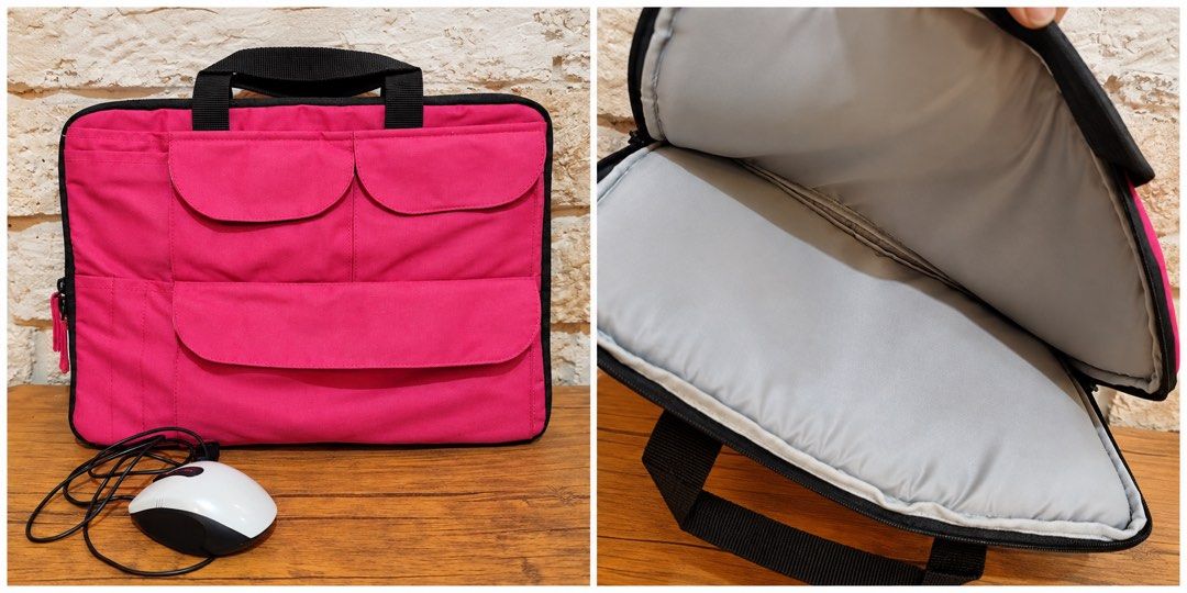 Pink Elecom multi-pocket laptop L10x14 (Category: Laptop Bags & Sleeves) located in San Fernando. Submitted by japansurpluselyu (Listing ID 1469961552, Image 1). Description: .