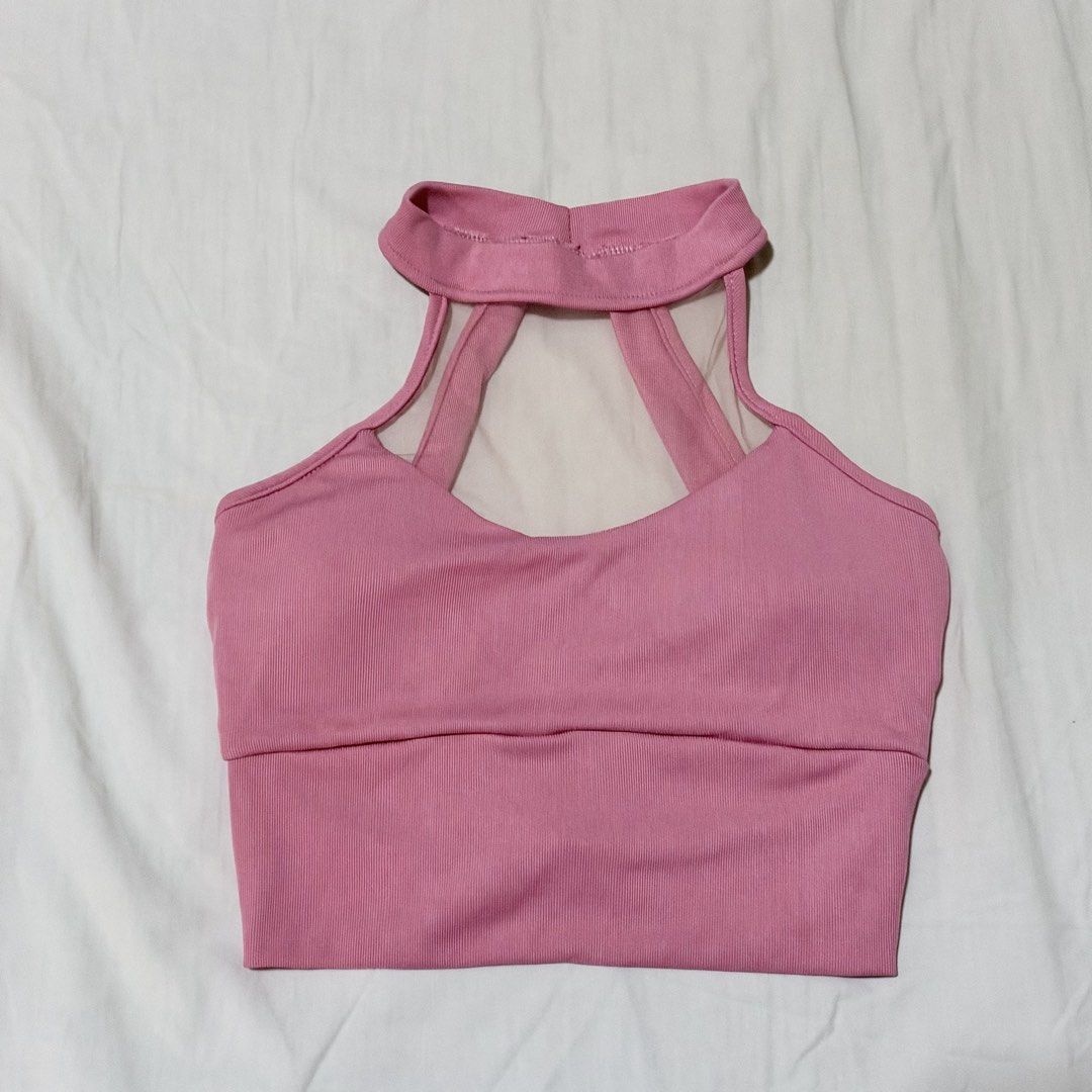 Pink Mesh Padded Top - Casual / Pickleball (Category: Others Tops) located in Cainta. Submitted by achibeacorner (Listing ID 1470110437, Image 1). Description: Padded - Used thrice Freesize best fits med Can fit small-large frame.