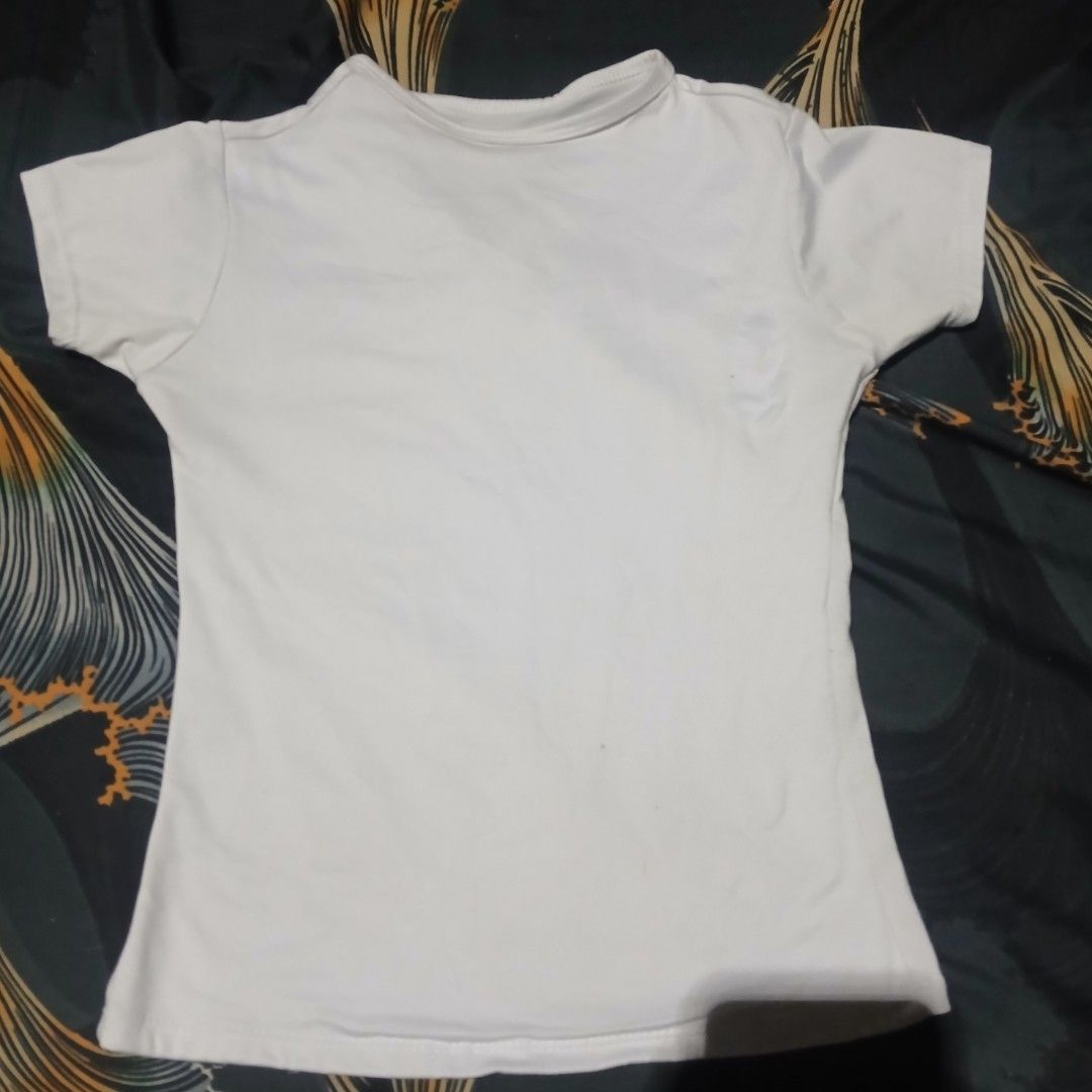 Plain White Short Sleeve Tee (Category: Shirts) located in Manila. Submitted by iiselou (Listing ID 1470102790, Image 1). Description: - Color: White - Style: Crew neck, short sleeve, fitted cut - Material: Soft cotton stretch - Condition: Clean and ready to wear - Versatile everyday basic, easy to pair with any outfit.