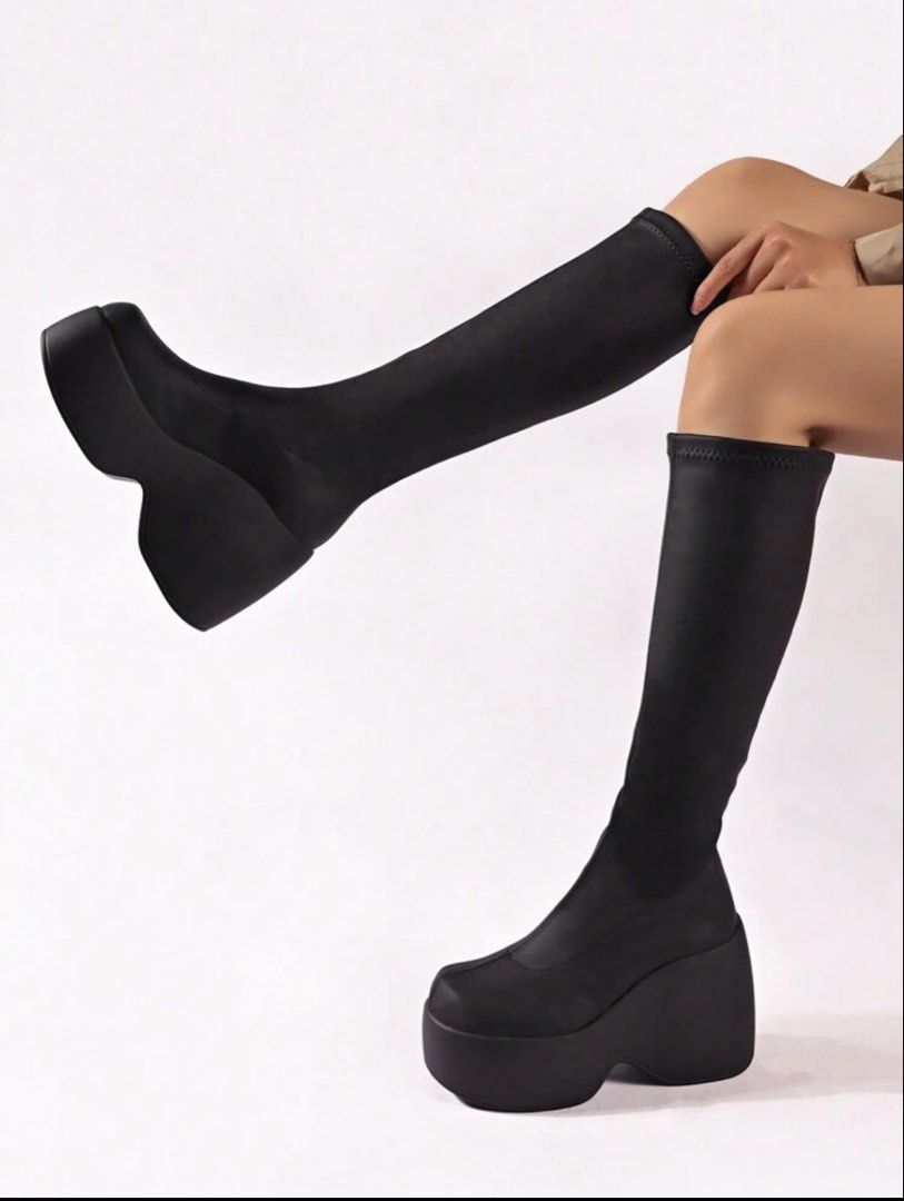 Platform Boots (Category: Boots) located in Quezon City. Submitted by prelovedbykhy (Listing ID 1470135373, Image 2). Description: .