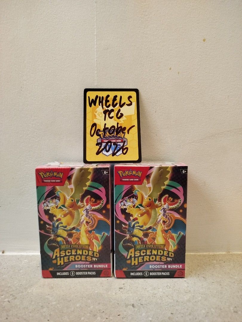 Pokemon Ascended Heroes Booster Bundle (Category: Card Packs) located in Muntinlupa City. Submitted by wheels_ (Listing ID 1469952228, Image 1). Description: - 2 factory-sealed Pokémon Mega Evolution Ascended Heroes booster bundles - 6 booster packs included per box - Sealed, mint condition - Meetup or .