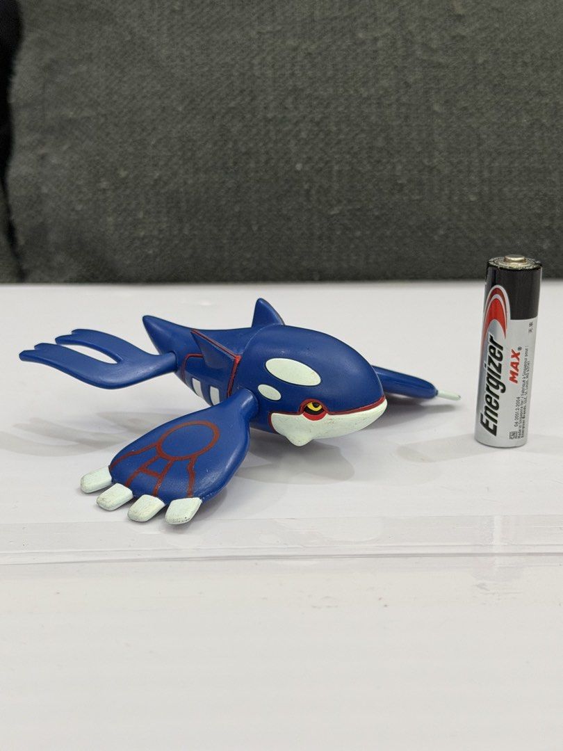 Pokémon Kyogre Figure (Category: Figurines & Statues) located in Lipa City. Submitted by cokelight11 (Listing ID 1469957623, Image 2). Description: Kyogre Pokémon Moncolle Hypersize Figure ML-04 Takara Tomy Condition: Missing one tail piece Minor signs of usage.