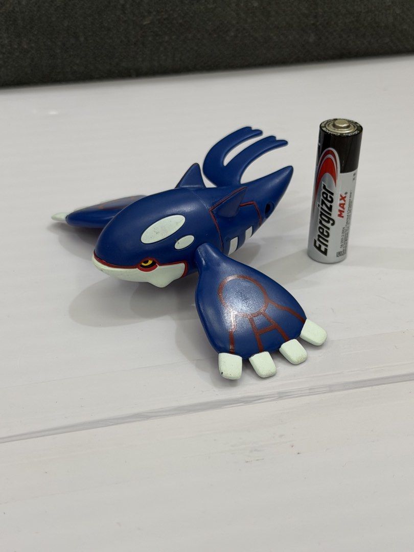 Pokémon Kyogre Figure (Category: Figurines & Statues) located in Lipa City. Submitted by cokelight11 (Listing ID 1469957623, Image 3). Description: Kyogre Pokémon Moncolle Hypersize Figure ML-04 Takara Tomy Condition: Missing one tail piece Minor signs of usage.