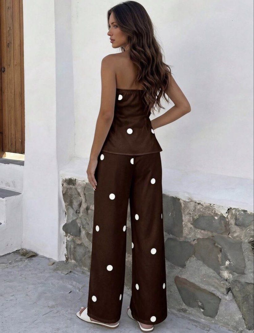 Polka Bandeau Top and Pants (Category: Sets or Coordinates) located in Manila. Submitted by juliaxgamboa (Listing ID 1470012656, Image 2). Description: Coordinates.
